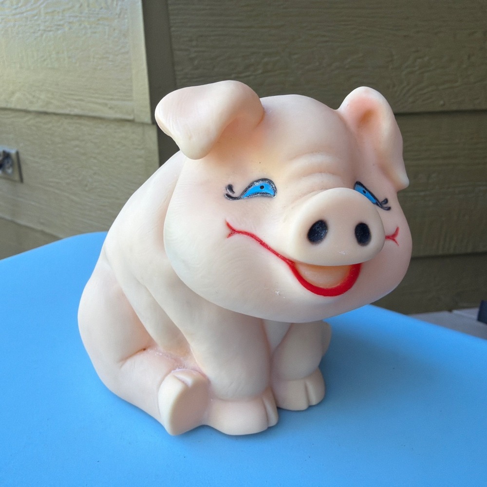 Vintage Radio Shack Refrigerator Pig Snack Alert Pig Gag Gift Works!